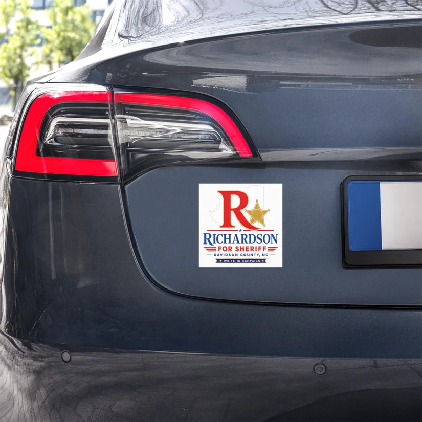 Richardson for Sheriff 2026 car magnets