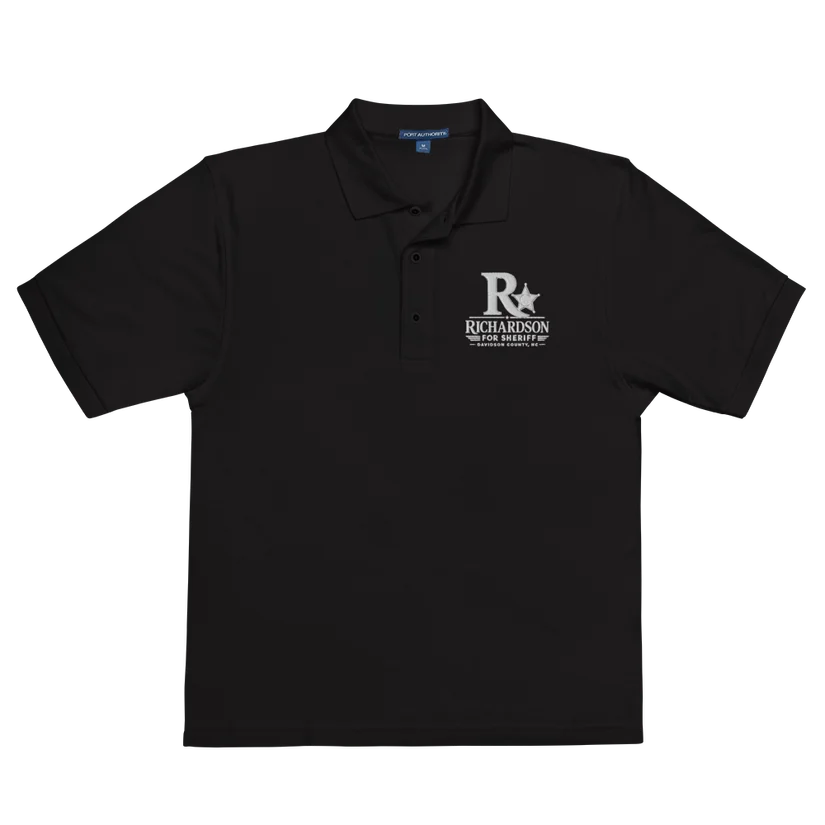 Richardson for Sheriff embroidered men's premium polo